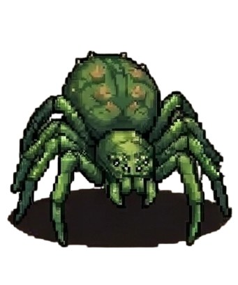 Obří zelený pavouk